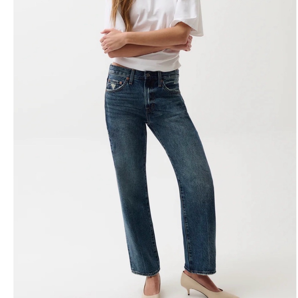 Pistola -LEXI MID RISE BOWED STRAIGHT JEAN - ARTISAN